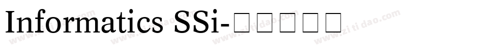 Informatics SSi字体转换